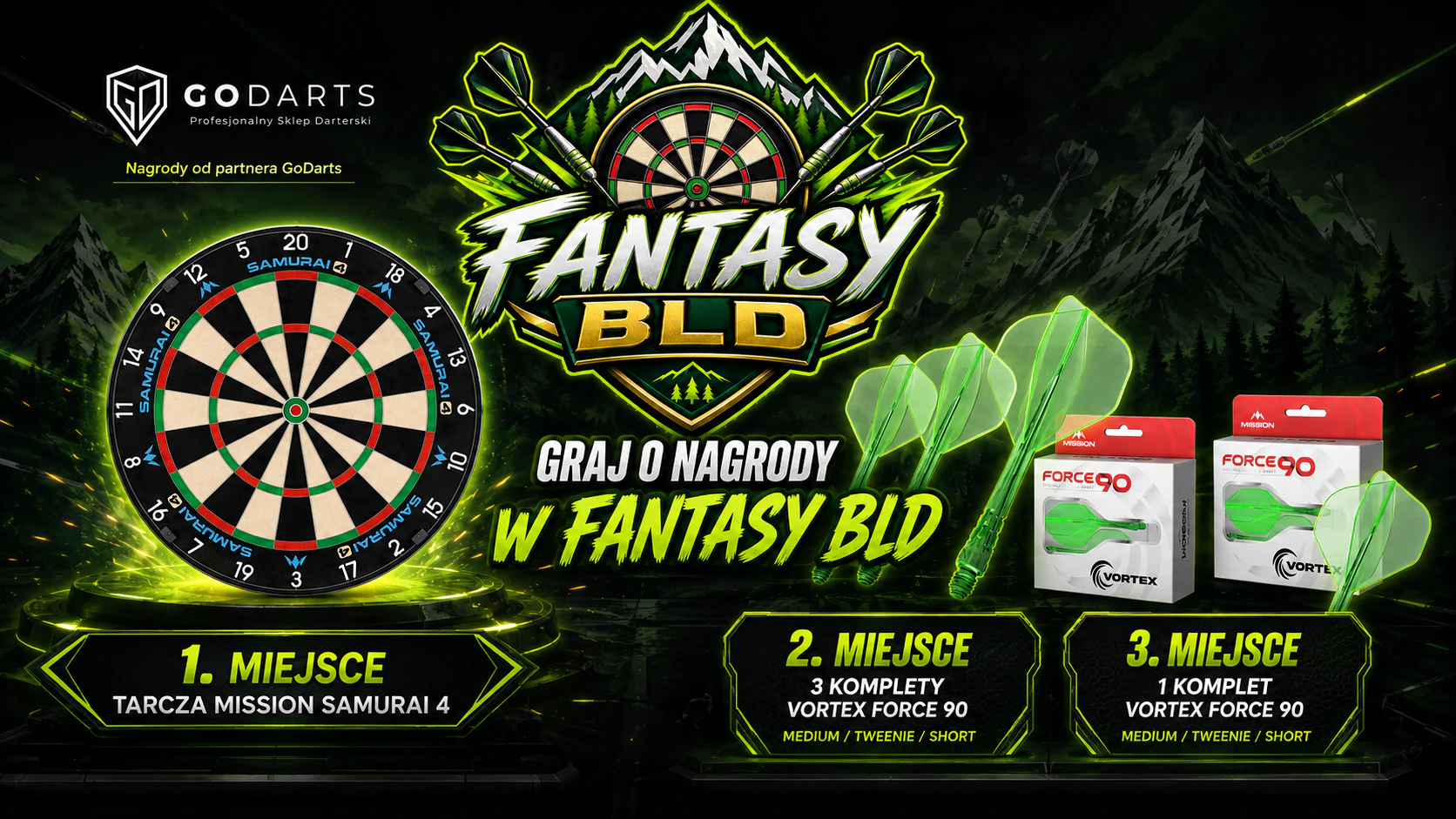 Nagrody Sezonu VI Fantasy BLD: pierwsze miejsce — tarcza Mission Samurai 4; drugie miejsce — trzy komplety Vortex Force 90; trzecie miejsce — jeden komplet Vortex Force 90.